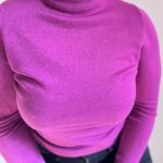 بافت یقه اسکی زنانه